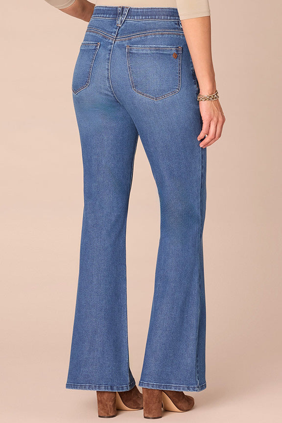 High Rise Out There Flare Jean