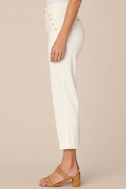 High Rise Roll Cuff Pant with Sailor Pocket