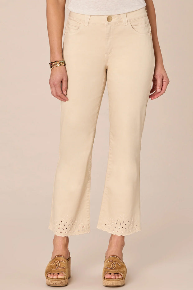 Embroidered Itty Bitty Flare Jean