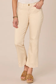 Embroidered Itty Bitty Flare Jean
