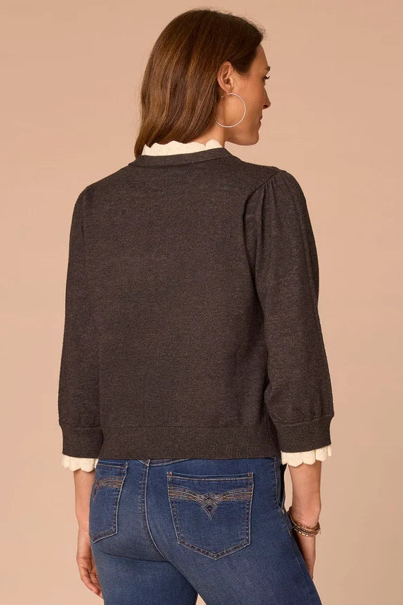 Double Layer Cardigan Sweater