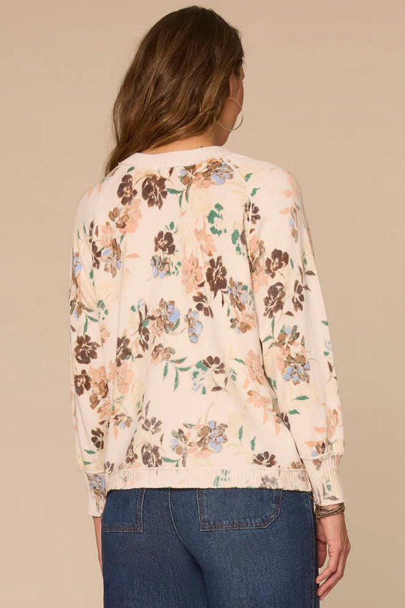 Floral 3/4 Sleeve Cardigan