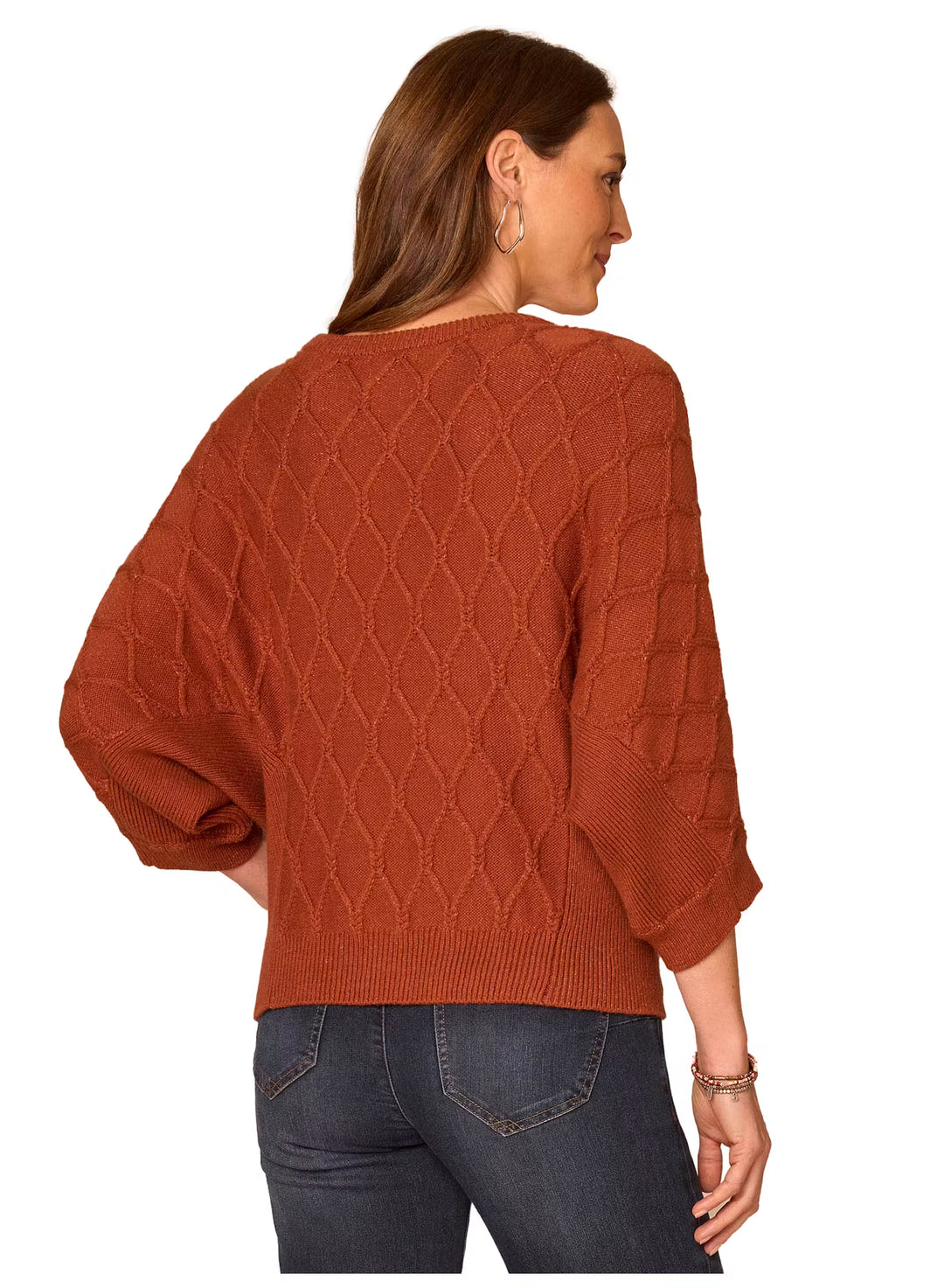 Dolman Sleeve Sweater in Burnt Henna