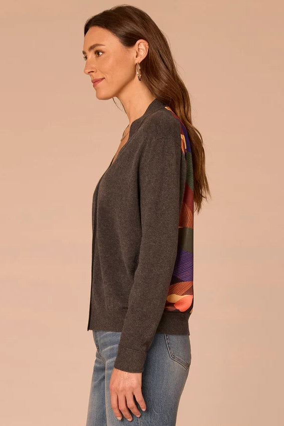 Abstract Print Cardigan