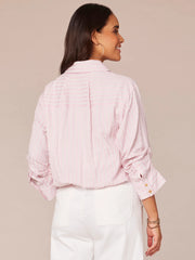 BD Bubble Hem Stripe Shirt - Wild Blossom
