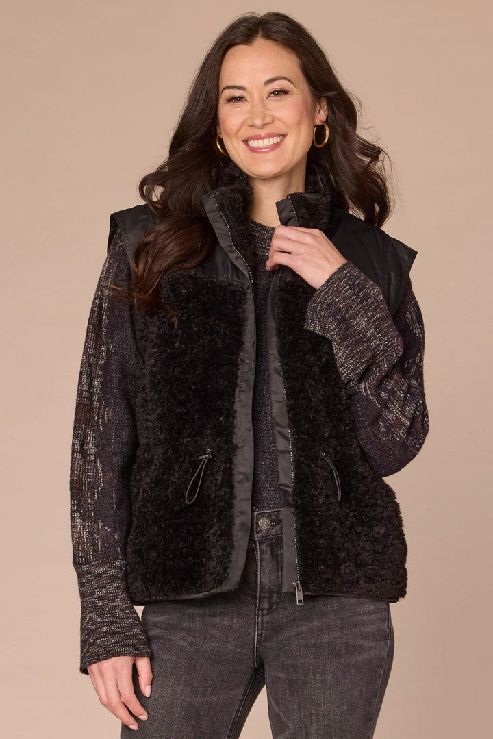 Funnel Neck Zip Front Vest