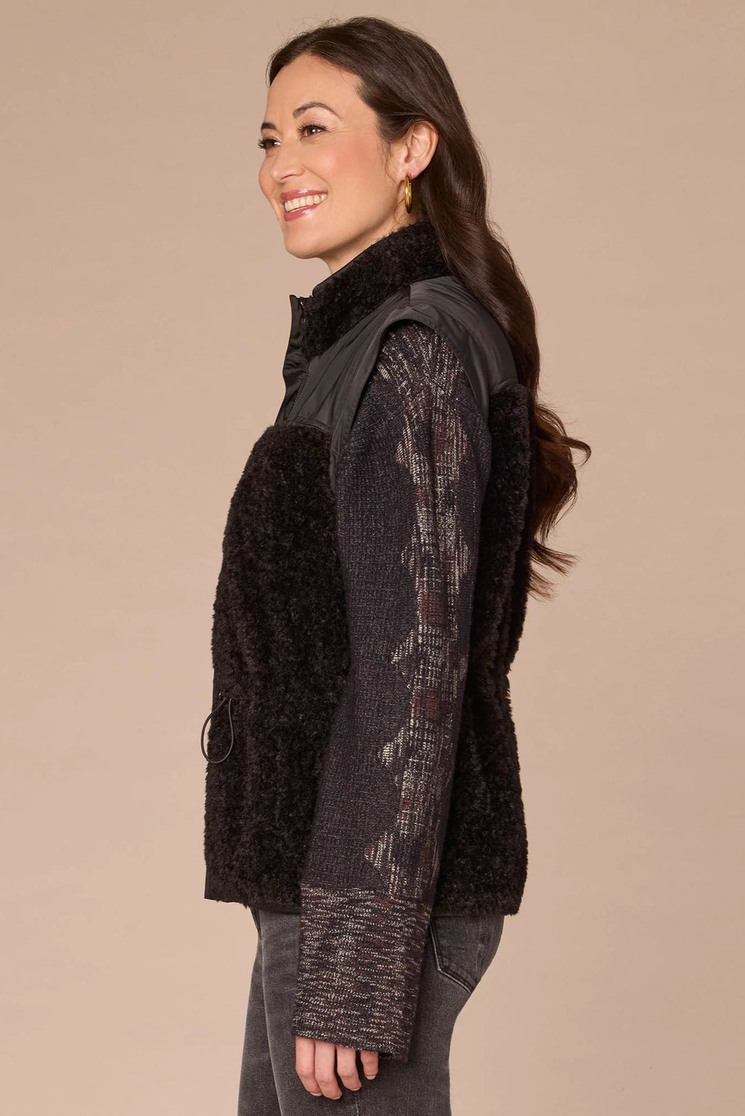 Funnel Neck Zip Front Vest