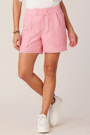 Skyrise Double Button Pleated Short
