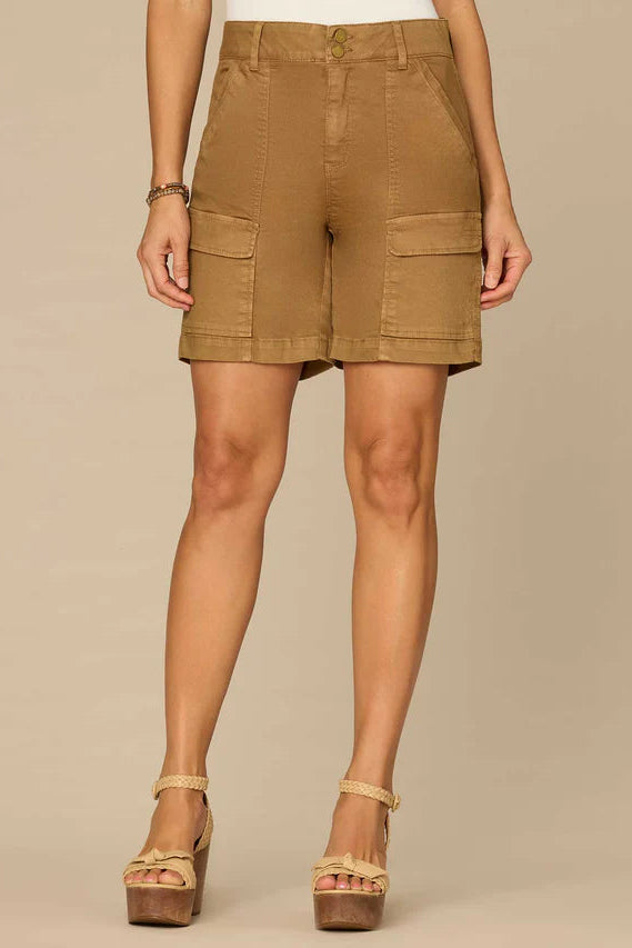 Skyrise Cargo Shorts with Patch Pockets