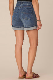 High Rise Roll Cuff Shorts