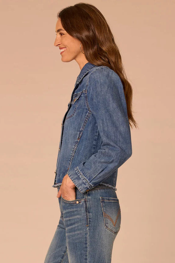 Puff Sleeve Jean Jacket