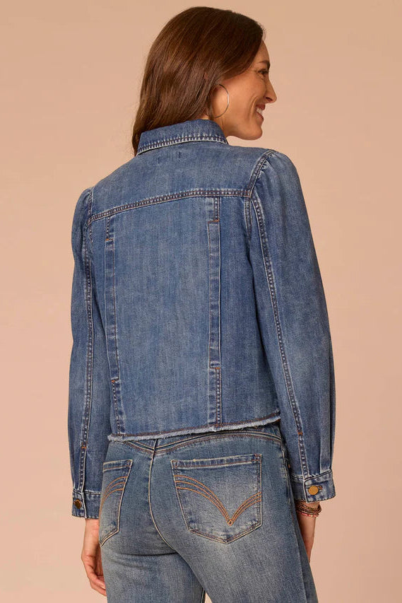 Puff Sleeve Jean Jacket