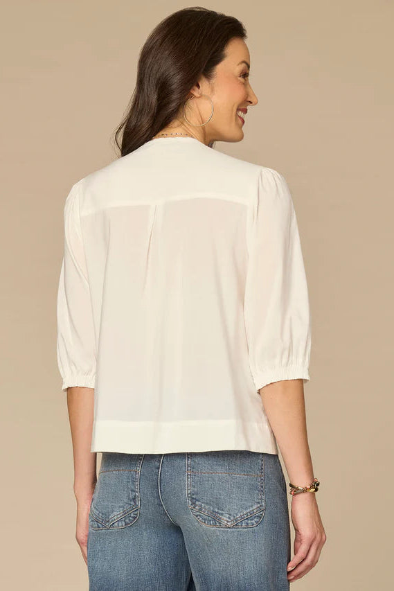 Embroidered Woven Top