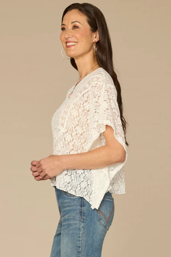 Lace Knit Poncho