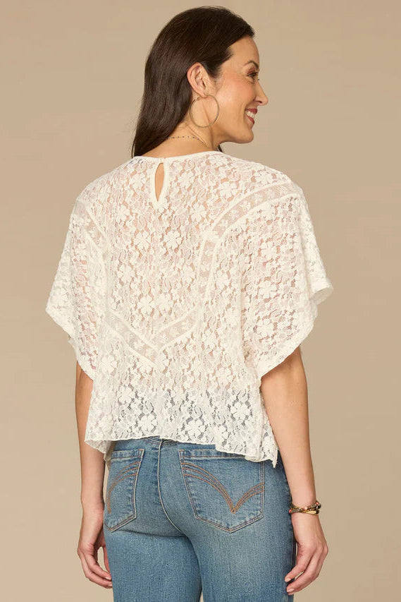 Lace Knit Poncho