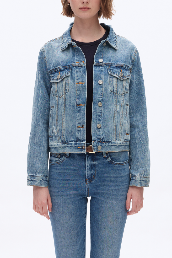 Distressed Denim Jacket