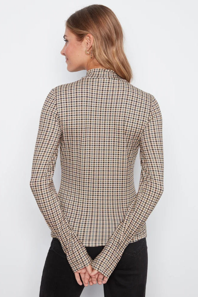 Long Sleeve Jersey Print Top