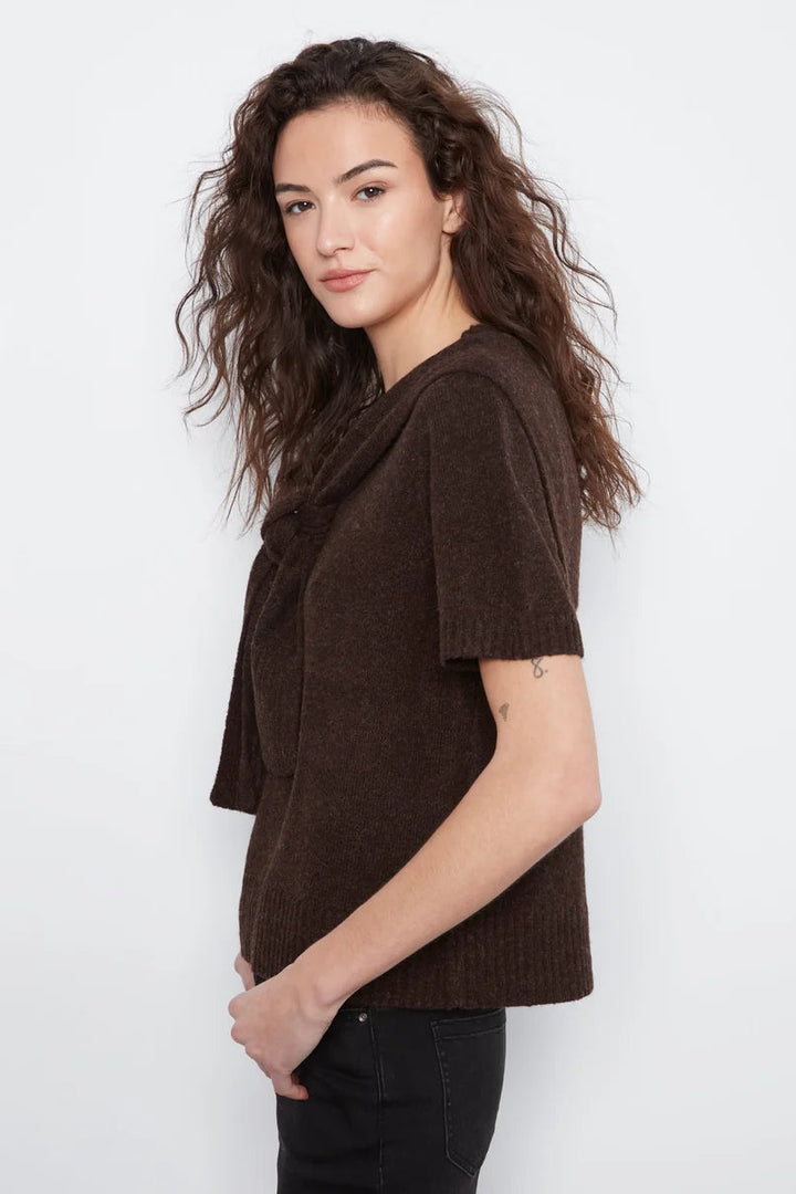 Short Sleeve Crew Neck Sweater