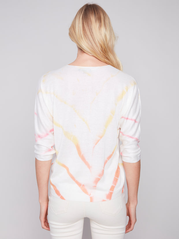 Printed Dolman Sweater