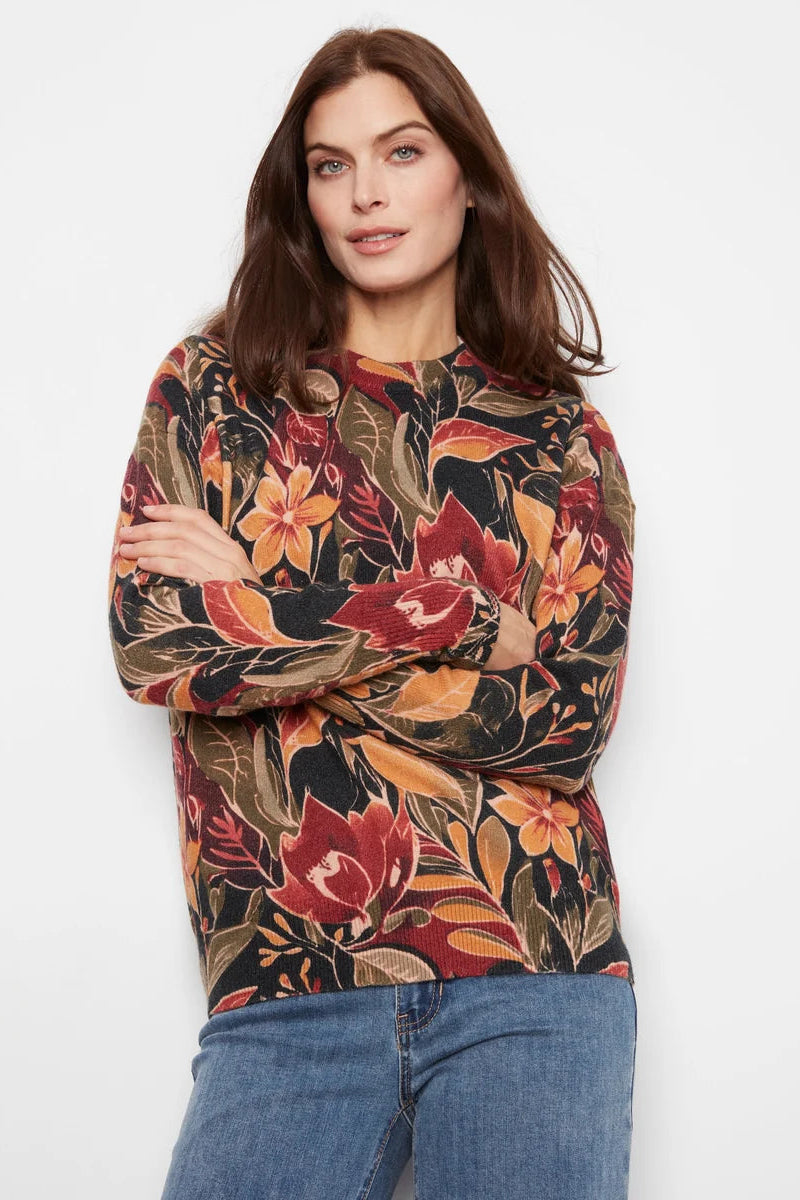 Drop Shoulder Sweater with Zip Cuffs