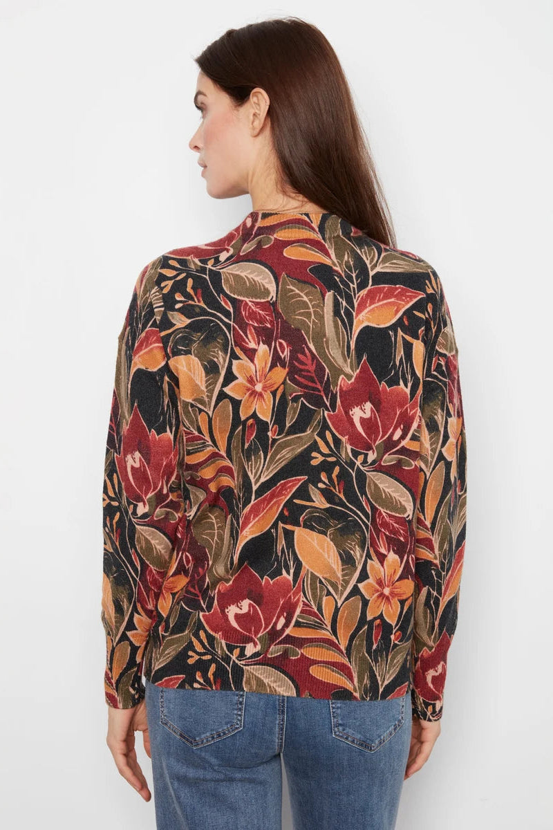 Drop Shoulder Sweater with Zip Cuffs
