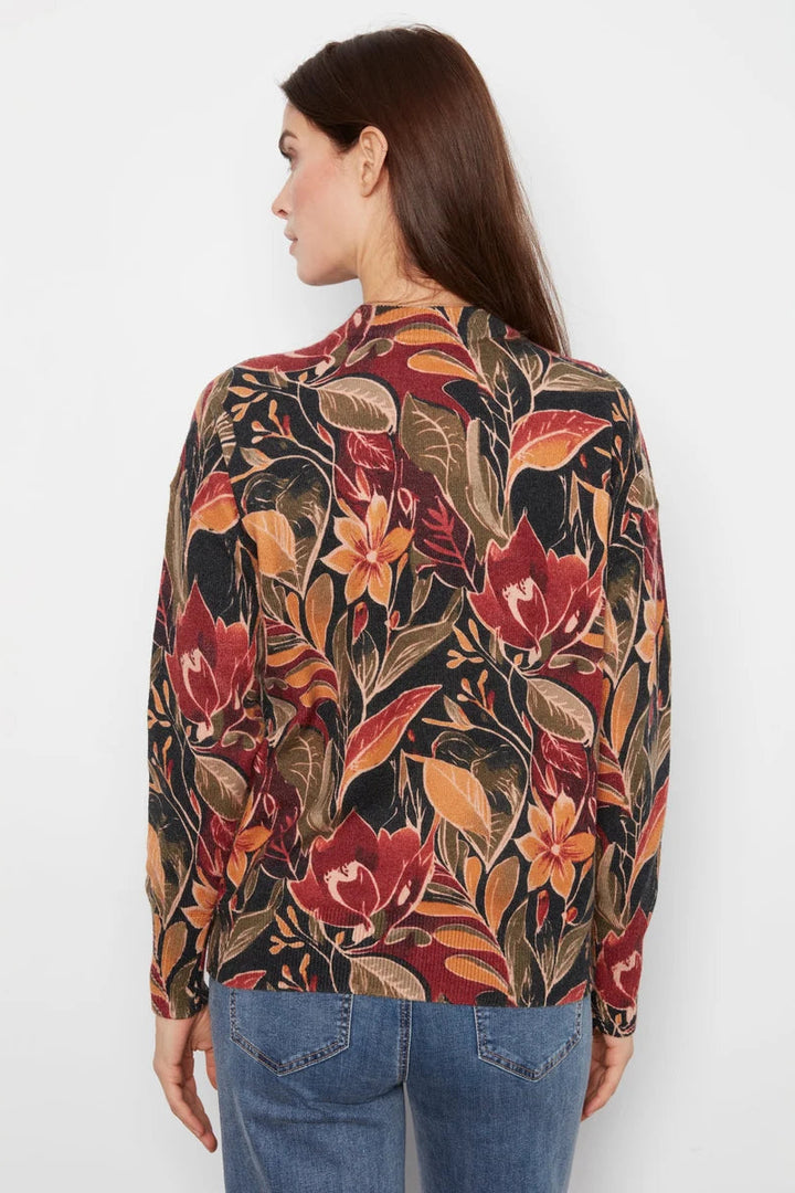 Drop Shoulder Sweater with Zip Cuffs