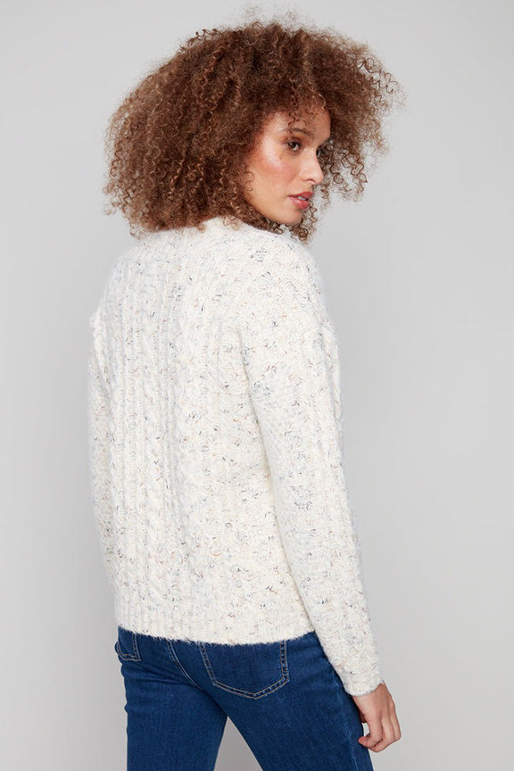 V-neck Argyle Sweater