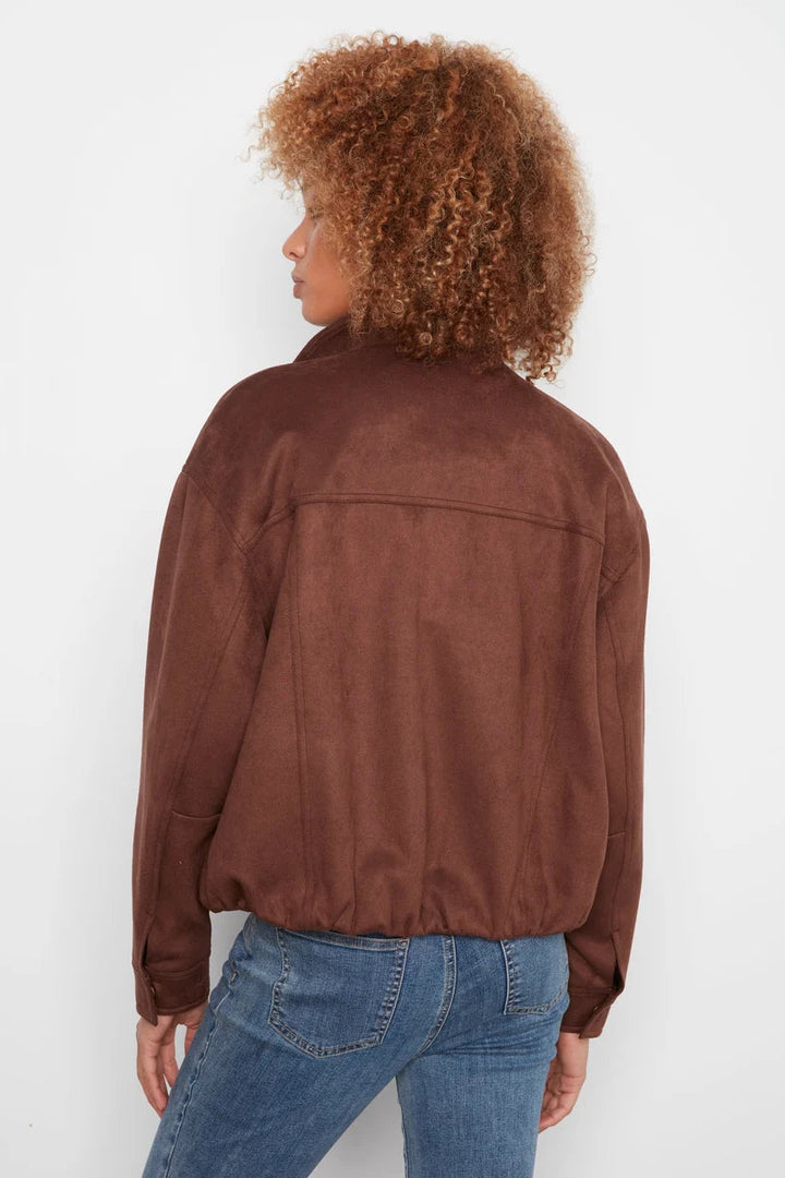Faux Suede Jacket