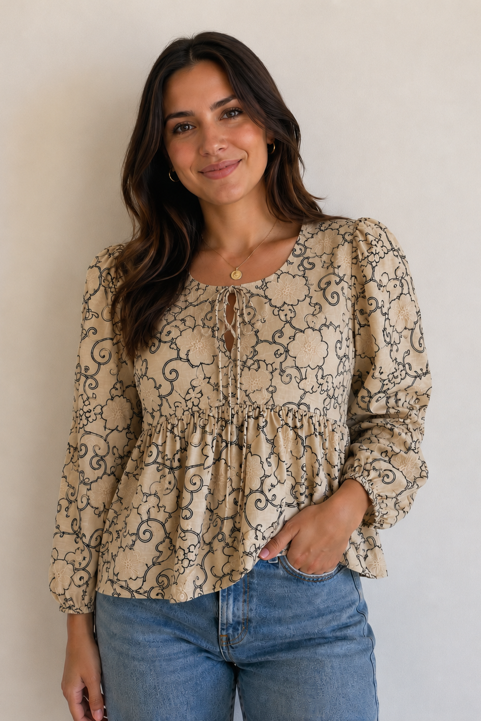 Brittany Embroidered Blouse