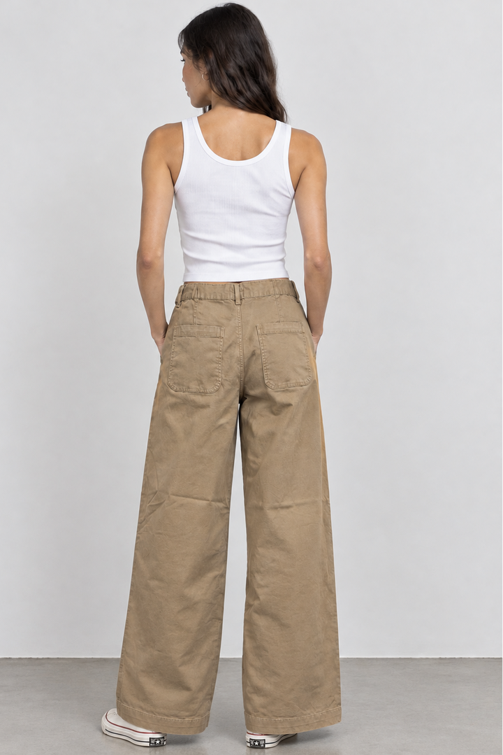Tan Twill Chino Pant