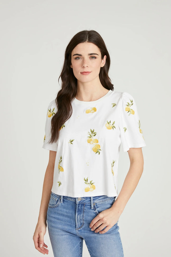 Limoncello Flutter Sleeve Top