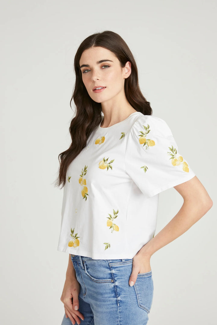 Limoncello Flutter Sleeve Top