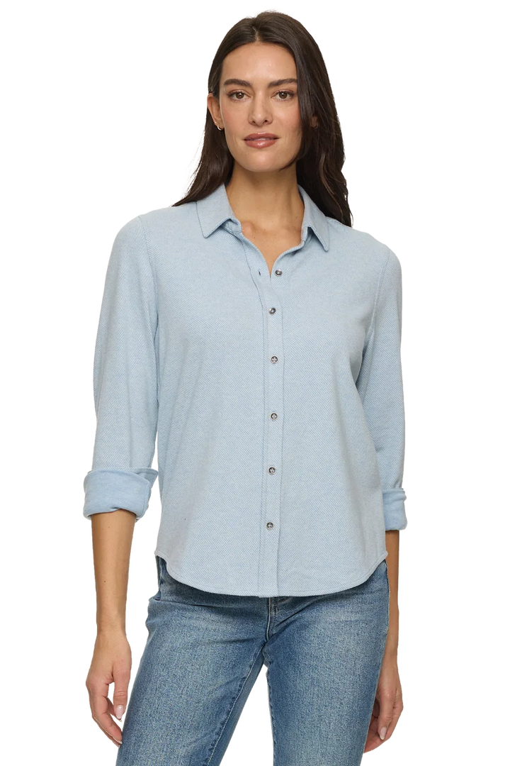 Blue Flannel Button-Up