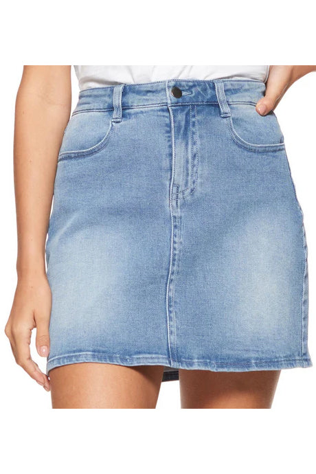 Inez Denim Mini Skirt