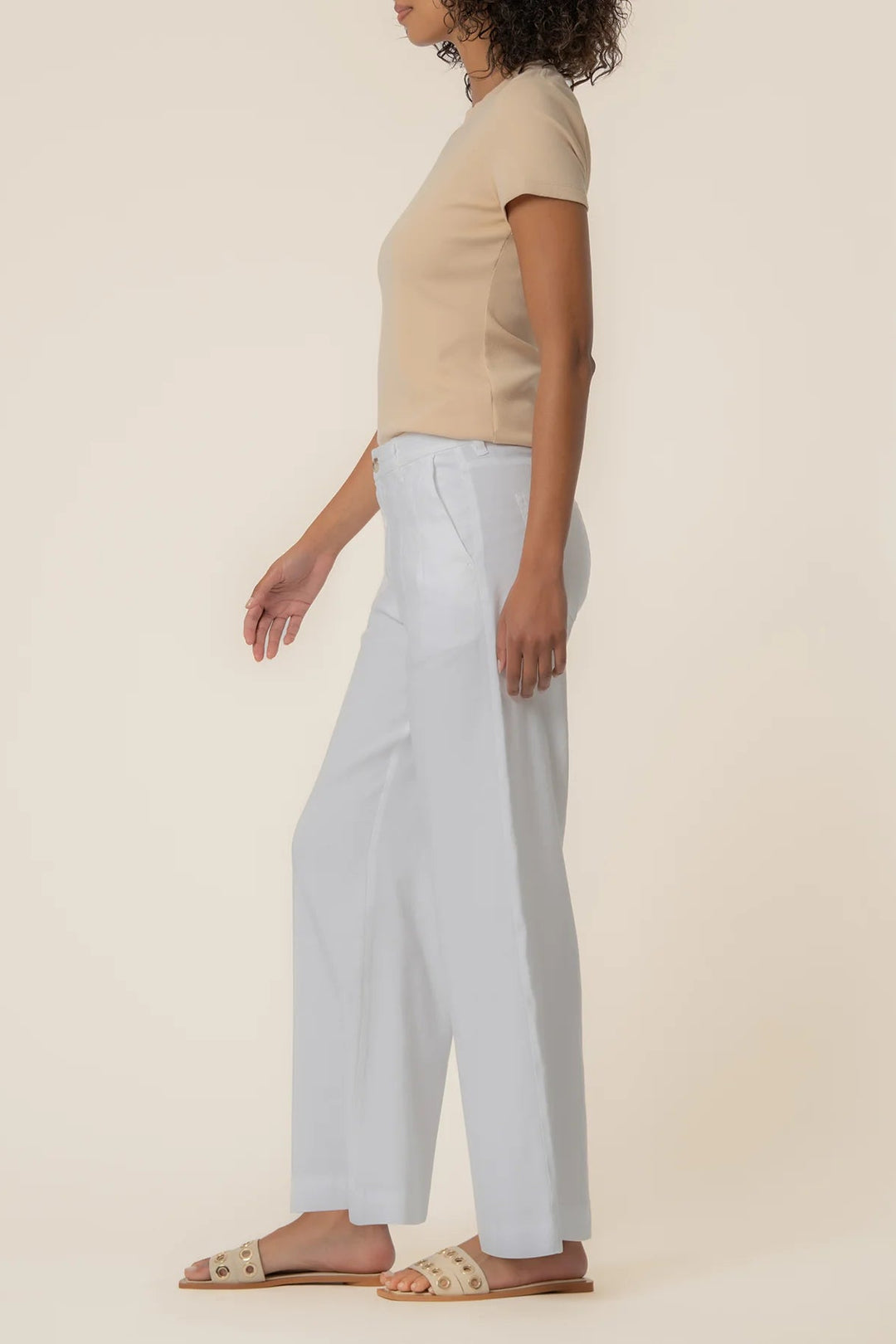 Meg Linen High-Waist Trouser