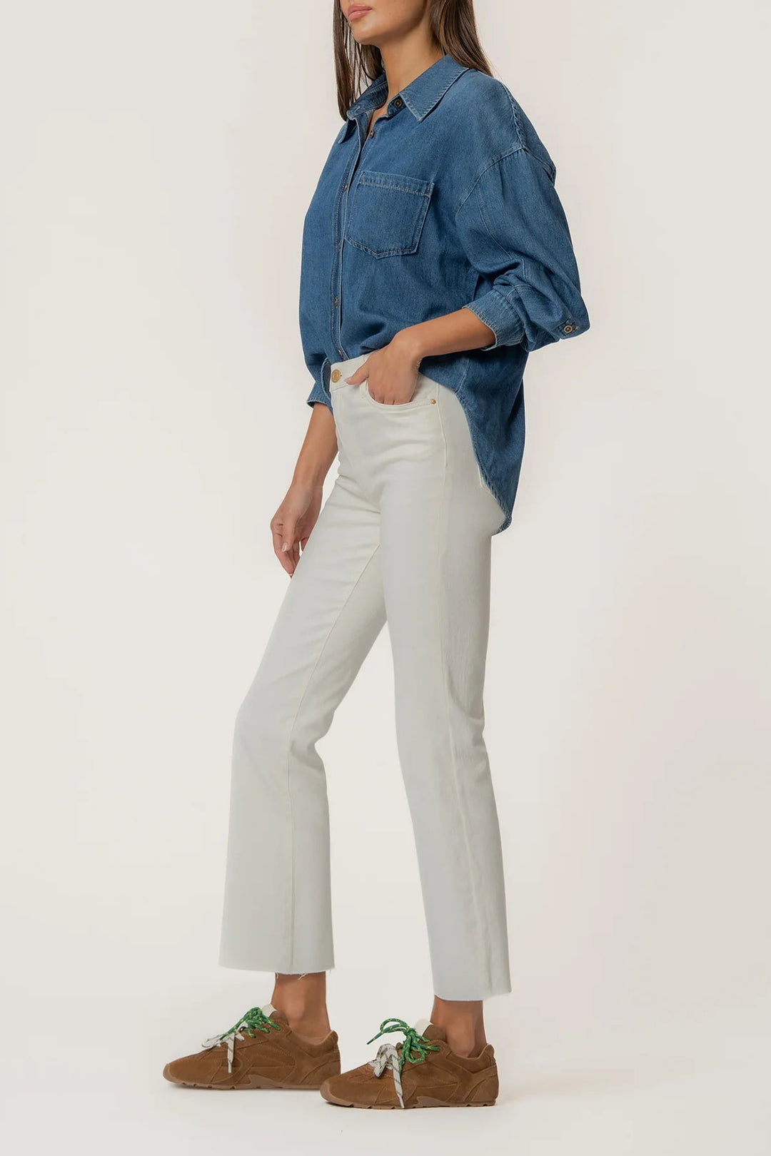 Rachael High Rise Ankle Flare Jean