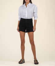 Jane High Rise Long Short with Fray