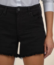 Jane High Rise Long Short with Fray