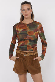 Heart Beats Mesh Top