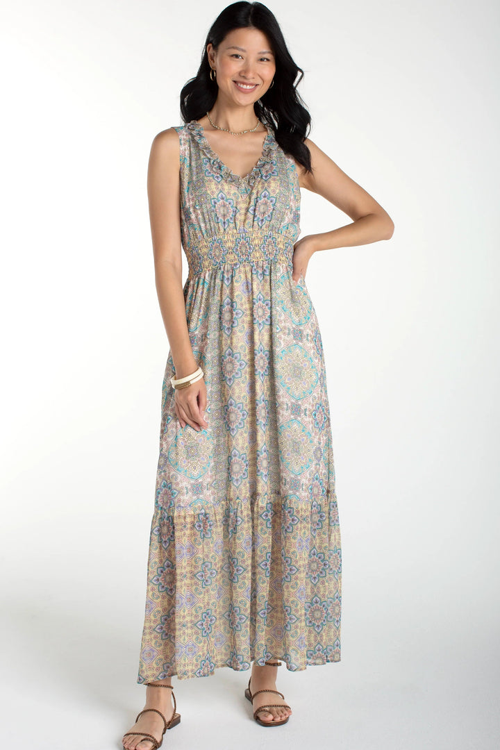 Sleeveless Woven Maxi Dress