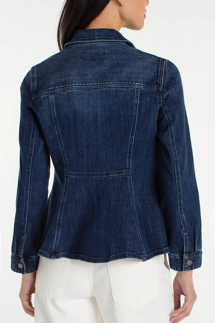 Fit and Flare Trucker Jacket