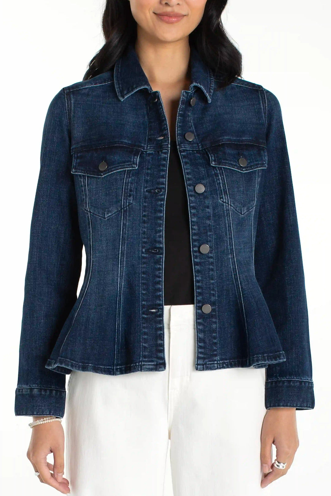 Fit and Flare Trucker Jacket