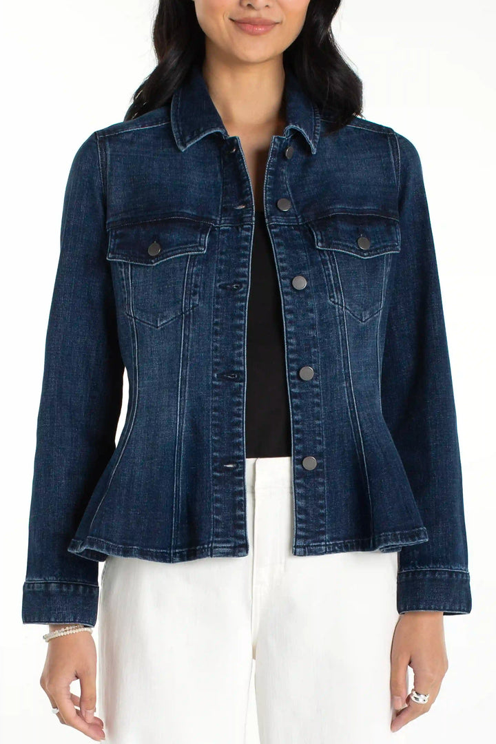 Fit and Flare Trucker Jacket