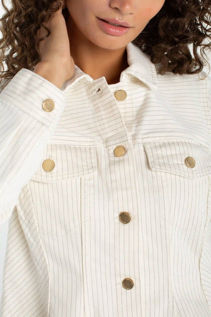 Fit and Flare Trucker Jacket
