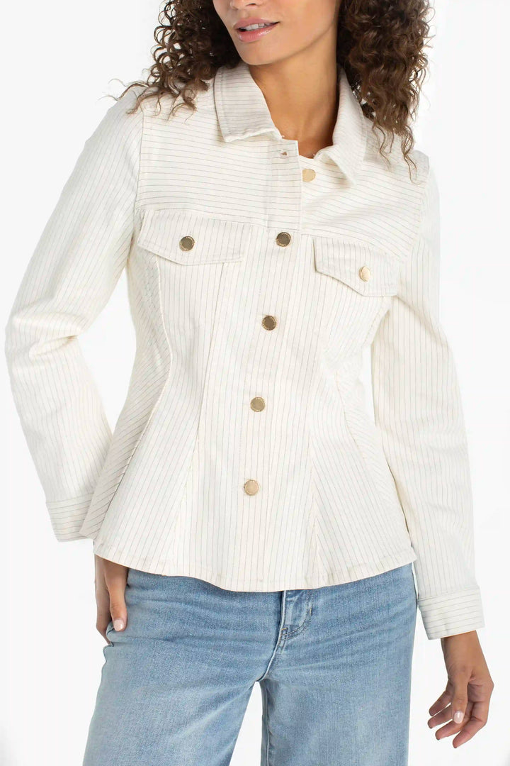 Fit and Flare Trucker Jacket