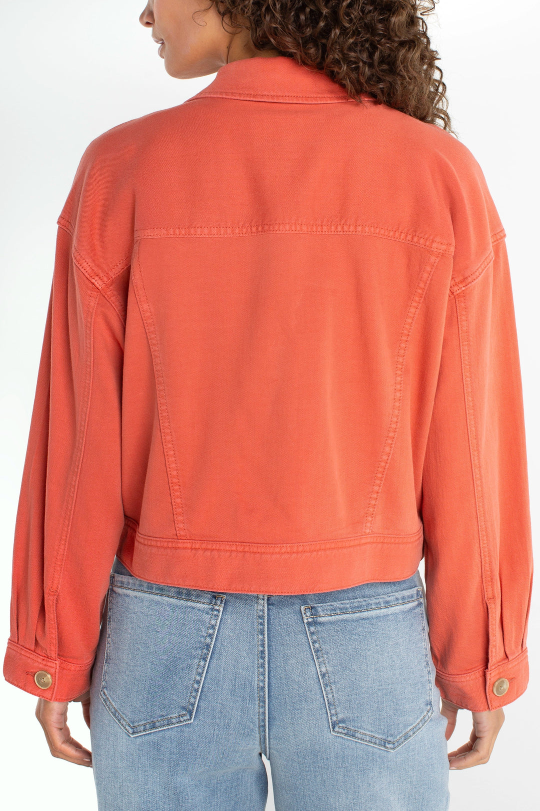 Oversize Crop Denim Jacket