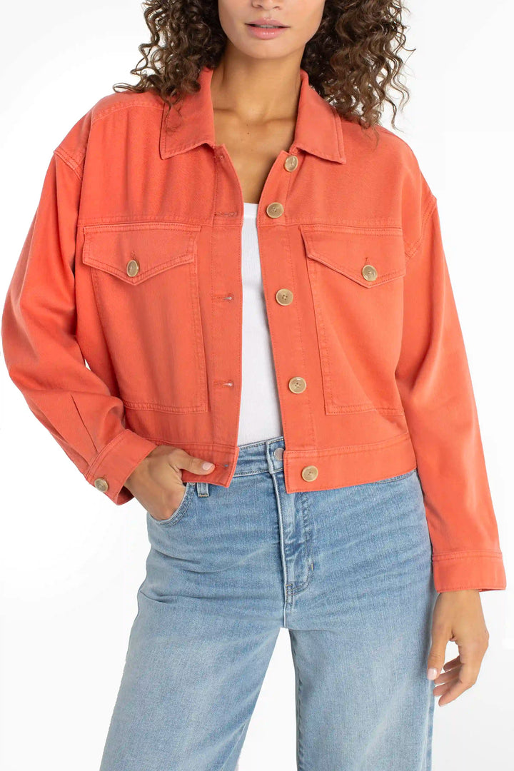 Oversize Crop Denim Jacket