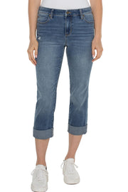 Cuffed Charlie Crop Skinny Jean