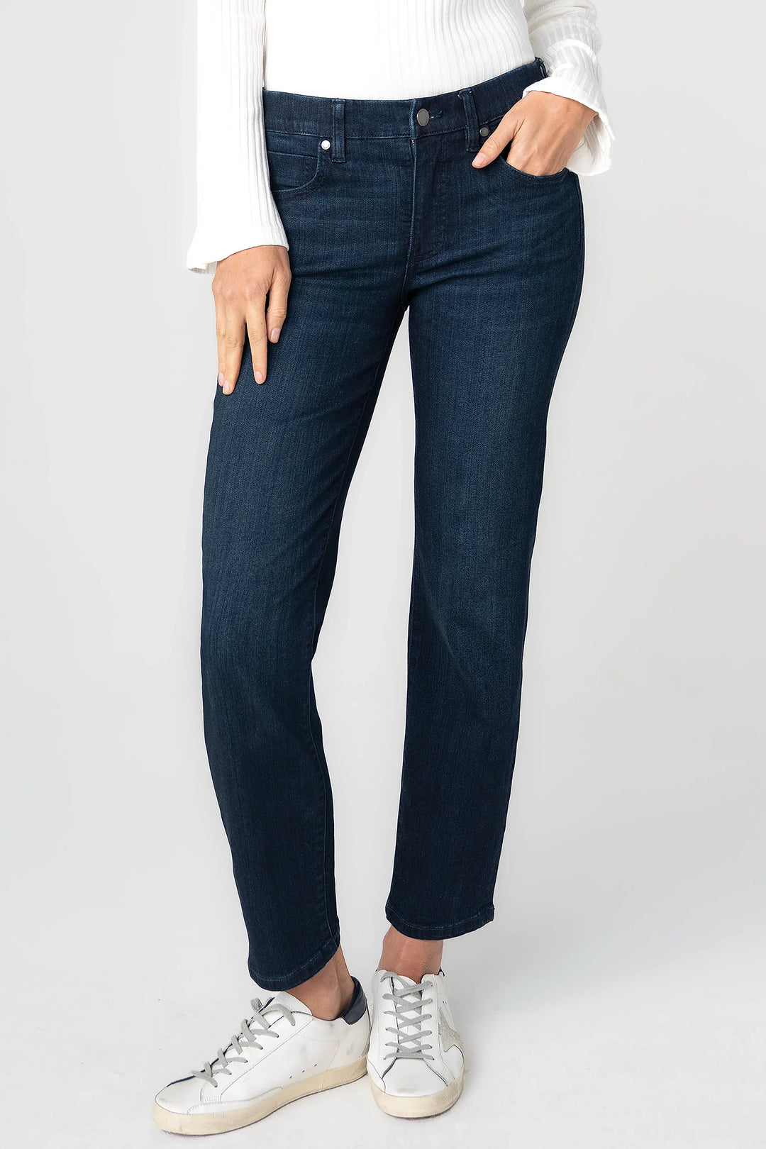 Rowan Low Rise Slim Fit Jean in Petunia Blue