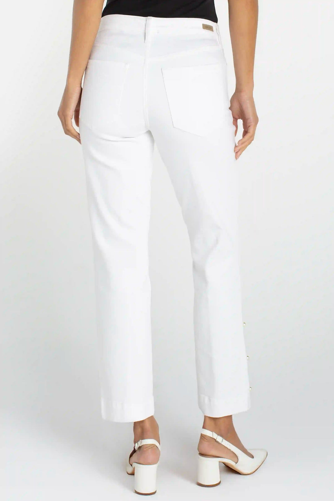 Kennedy Crop Jean with Pearl Detail
